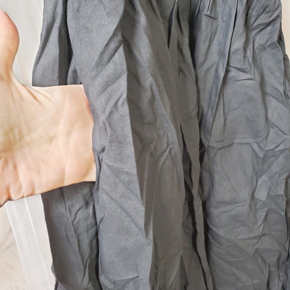 Commense Coastal Cowgirl Black Cotton Midi Sun Dress Cruise Vaca Resort Size XS - Picture 5 of 7